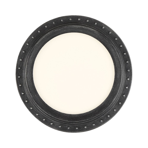 Designers Fountain Edge Lit LED 11 Inch Weathered Pewter Flush Mount Ceiling Light LED1292-WP - main